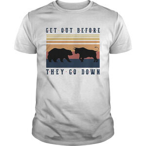 The Beer Vs The Buffalo Get Out Before They Go Down Retro Shirt